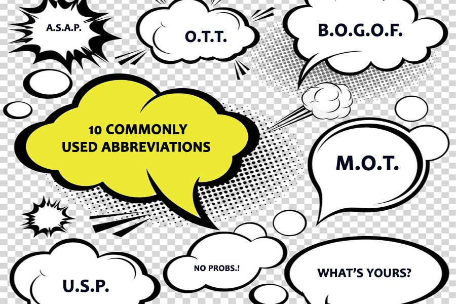 10 COMMONLY USED ABBREVIATIONS
